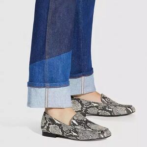 Coach Harper Snake Print Studded Loafers size 8